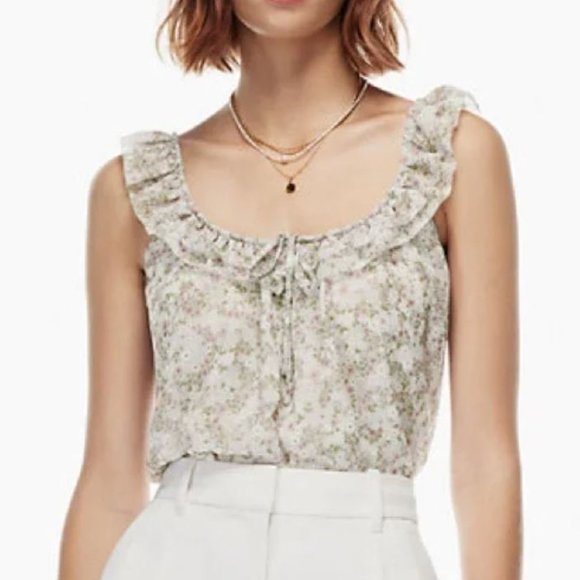 NWT Aritzia Wilfred Reverie Blouse in Light Birch - Size S - Picture 7 of 7